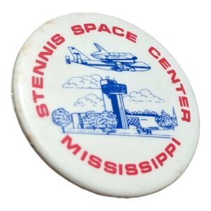 Stennis Space Center Mississippi Pin Pin back Button Vintage‎
